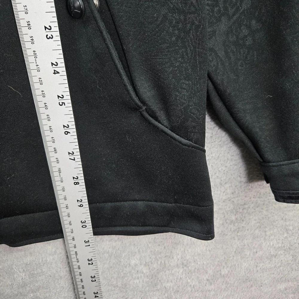 Air Jordan Men Track Jacket 2XL Black Full Zip Pocket Mock Neck Long Sleeve READ